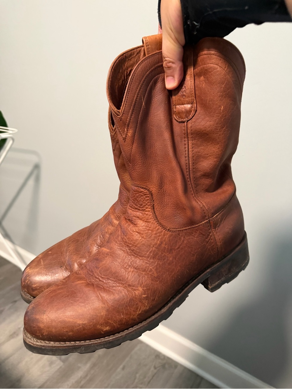 Tecovas Chestnut Brown Leather Cowboy Boots